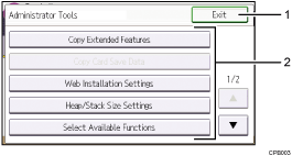 操作面板插图（标记编号的插图）