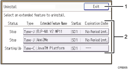 操作面板插图(标记编号的插图)
