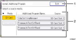 操作面板插图（标记编号的插图）