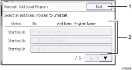 操作面板插图（标记编号的插图）