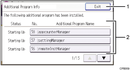 操作面板插图（标记编号的插图）
