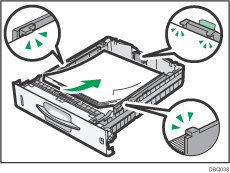 Illustration du magasin d'alimentation papier