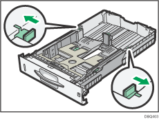 Illustration du magasin d'alimentation papier