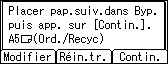 Illustration de l'écran du panneau de commande