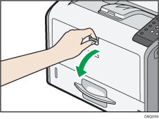 Illustratie van de printer