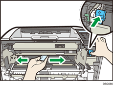 Illustratie van de printer