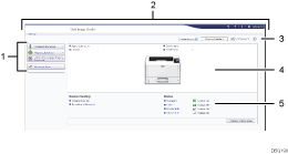 Schermafbeelding van internetbrowser (afbeelding met genummerde items)