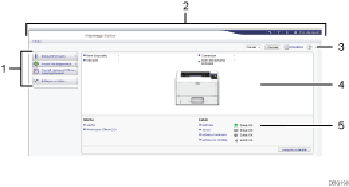 Il·lustració de la pantalla del navegador web (il·lustració de referència enumerada)