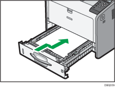 Illustration af printerens forside