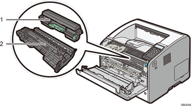 Ilustracja urządzenia głównego z numerowanymi odnośnikami