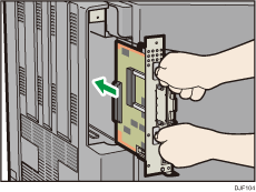 打印机后部插图