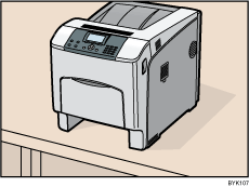 Illustratie van de printer