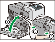 Illustratie van de printer