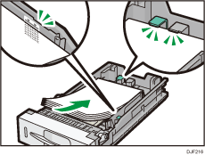 Il·lustració de la safata d'alimentació de paper