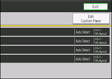 Operation panel screen illustration