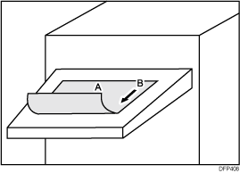 Illustration of paper feed direction