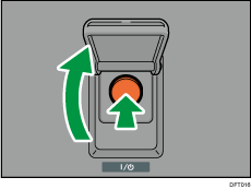Main power switch illustration