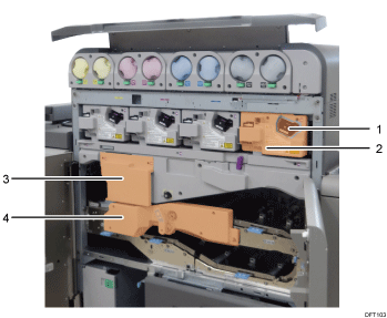 Machine body numbered callout illustration