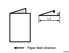 Illustration of half fold
