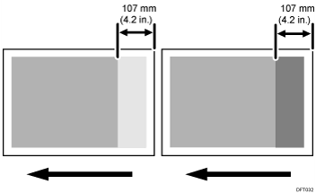 illustration of Uneven Density within 107 mm (4.2 inches) of the Trailing Edge