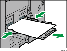 Imagem da bandeja de alimentação manual