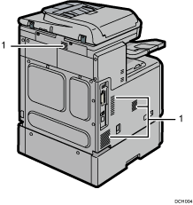 Il·lustració de la unitat principal numerada com a il·lustració de crida