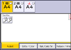Il·lustració de pantalla del panell d'operacions