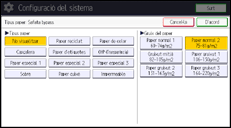 Il·lustració de pantalla del panell d'operacions