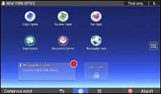 Il·lustració de pantalla del panell d'operacions