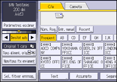 Il·lustració de pantalla del panell d'operacions