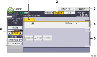 已编号的操作面板屏幕插图