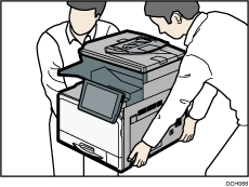 抬起机器的图例