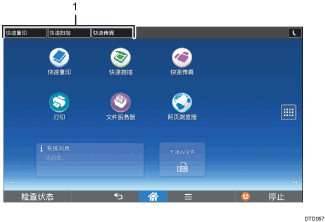 已编号的操作面板屏幕插图