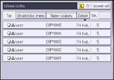Ilustrace displeje ovládacího panelu