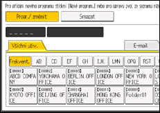 Ilustrace displeje ovládacího panelu