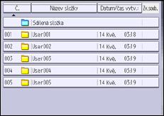 Ilustrace displeje ovládacího panelu