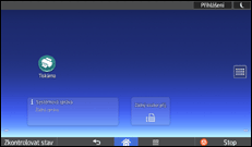 Ilustrace displeje ovládacího panelu