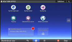 Ilustrace displeje ovládacího panelu