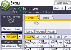 Ilustrace displeje ovládacího panelu