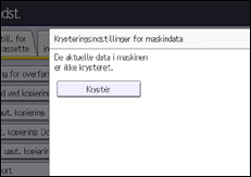 Illustration af displayet på betjeningspanelet