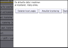 Illustration af displayet på betjeningspanelet
