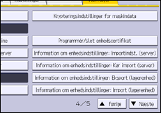 Illustration af display på betjeningspanelet