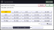 Illustration af displayet på betjeningspanelet