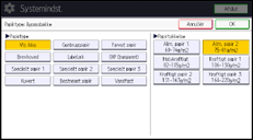 Illustration af displayet på betjeningspanelet