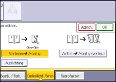 Abbildung Bedienfeld-Display