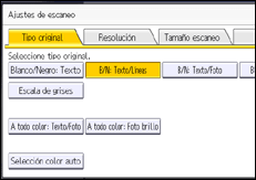 Ilustración de la pantalla panel de mandos