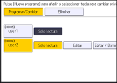 Ilustración de la pantalla panel de mandos