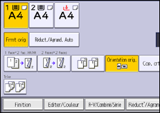 Illustration de l'écran du panneau de commande