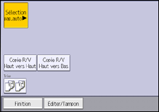 Illustration de l'écran du panneau de commande