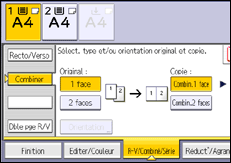 Illustration de l'écran du panneau de commande